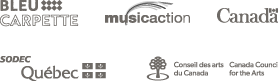 Bleu Carpette / Musicaction / Canada / SODEQ / Conseil des arts du Canada